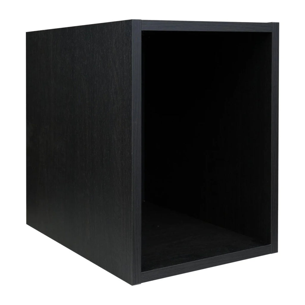 Armoire enfant effet ébène 3 portes avec tiroir et tringle