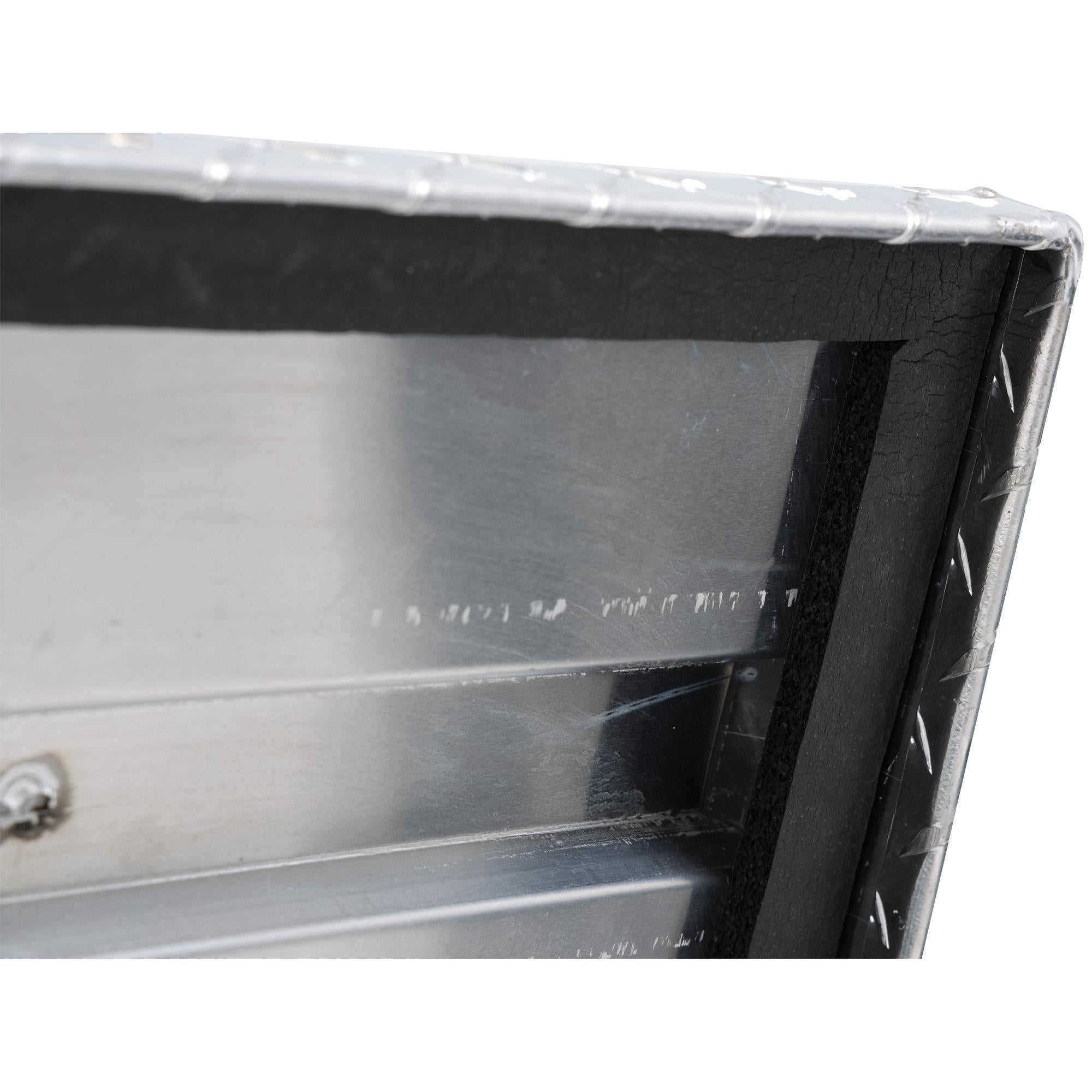 UWS Low Profile Aluminum Truck Tool Box with Stainless Steel Handles, Pickup Bed Storage Chest