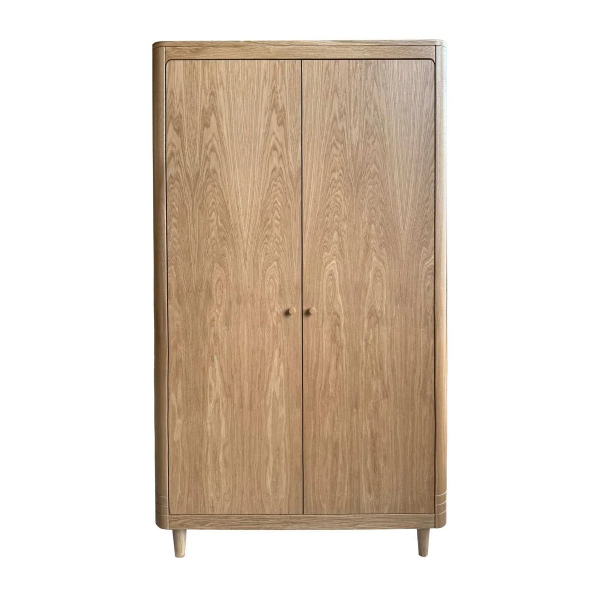 Armoire enfant chêne naturel avec rangement modulable et étagères