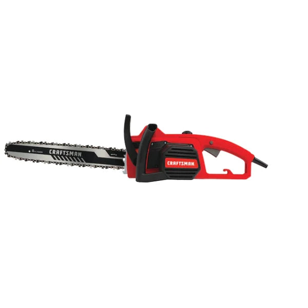 12 Amp 16-Inch Corded Electric Chainsaw with Low Kickback Bar, Auto Oiler & Tool-Free Chain Tensioning