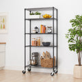 TRINITY 5-tier Wire Shelving Rack, 36' x 18' x 72', Includes Wheels