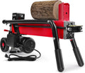 PowerSmart 7-Ton Electric Log Splitter, 15 Amp Hydraulic Wood Splitter with Wheels, 20-Inch Log Capacity