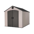 Lifetime 8 x 10 ft Outdoor Storage Shed - HDPE Shed with Steel Reinforced Doors and Skylights