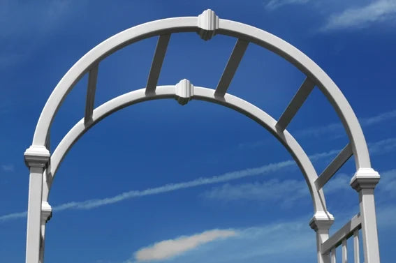 Vita 39 in L x 23 in W x 81 in H Athens Vinyl Arbor, White, VA68111