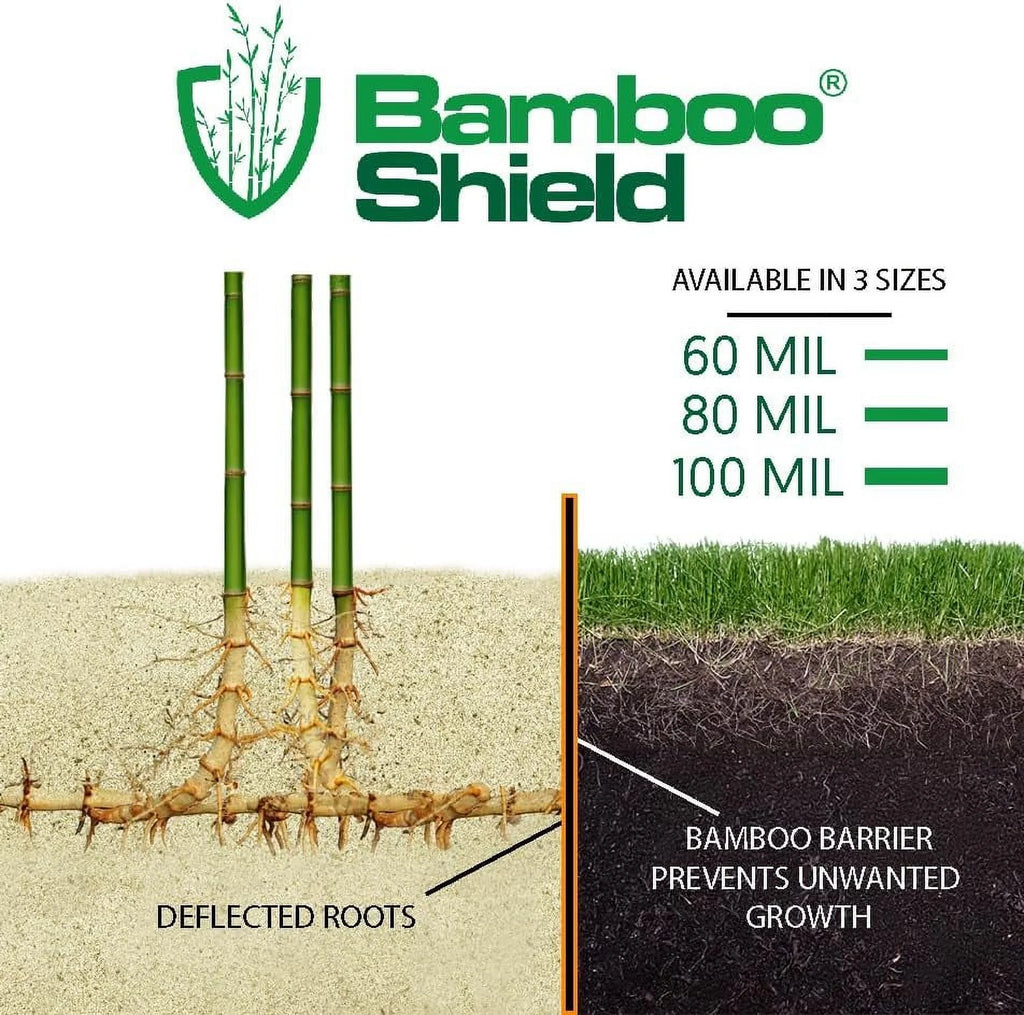 40 feet Long x 24 inch x 60 mil - Bamboo Root Barrier/Water Barrier