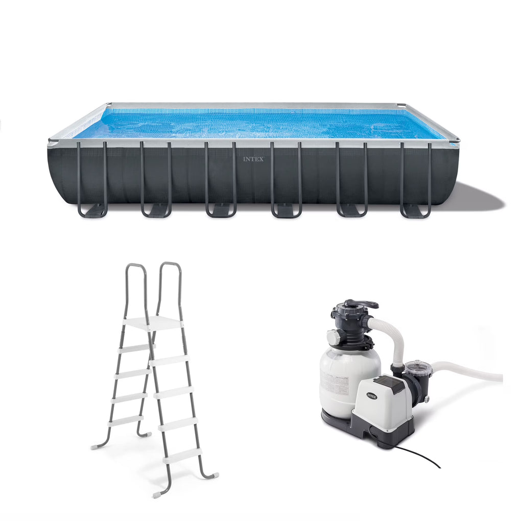 Intex 24' x 12' x 52" Ultra XTR Rectangular Frame Swimming Pool Set + Pump