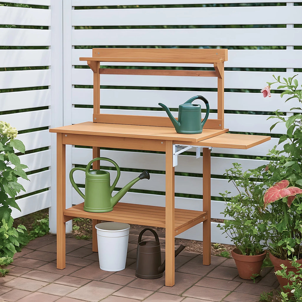 SgoodS 51.2 in x 45.3 in x 17.9 inGarden Potting Bench Table Outdoor Work bench Station