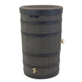 50 Gallon Rain Barrel - Decorative Stone Texture Rainwater Collection Barrel with Brass Spigots