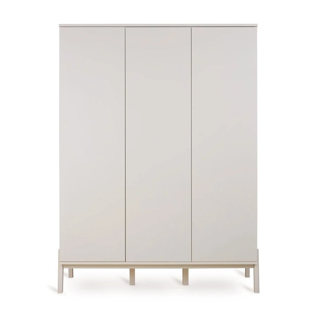 Grande armoire enfant argile 3 portes avec rangement modulable