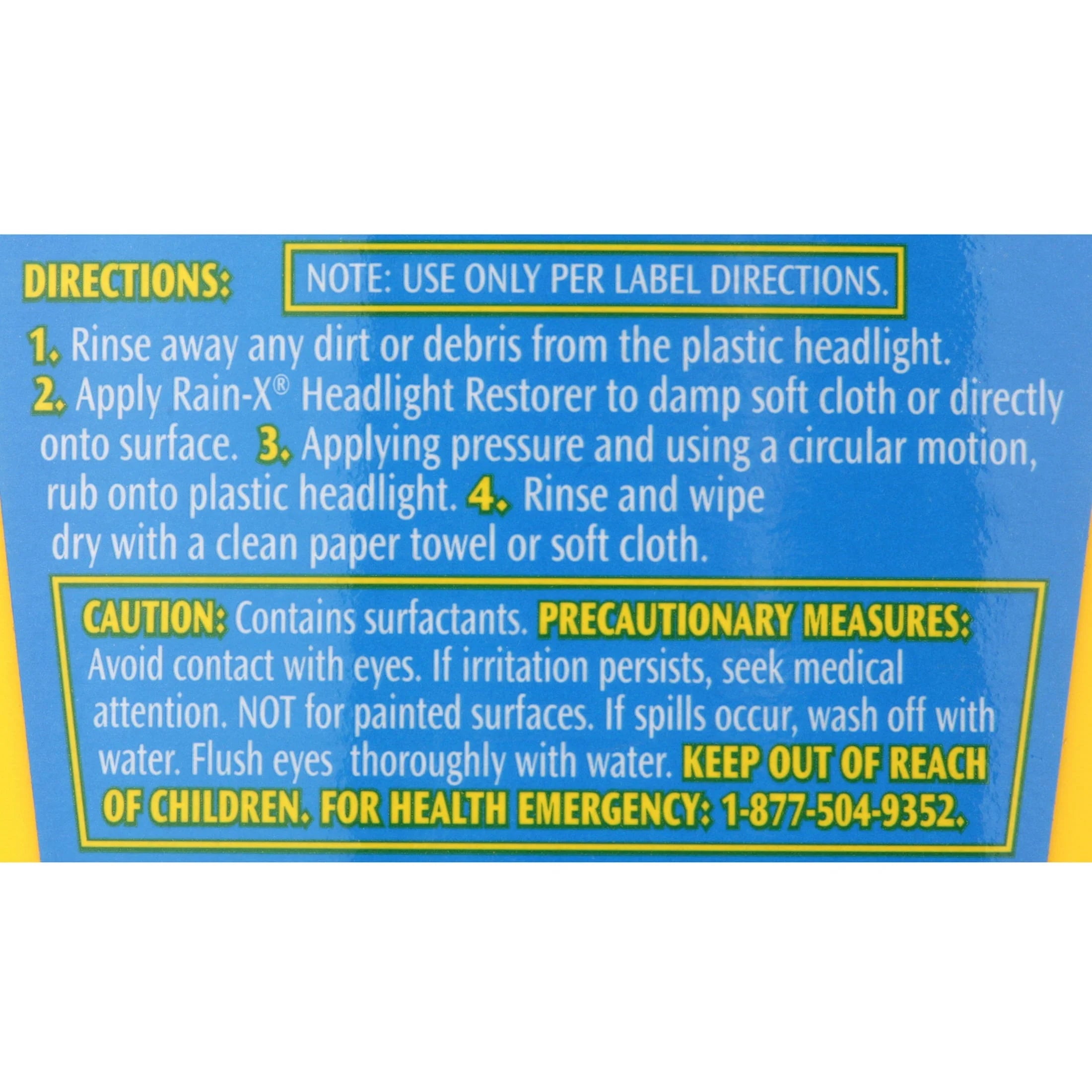 RAIN X HEADLIGHT RESTORER 5OZ