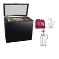 7 Cu. Ft. Chest Freezer - Black with Adjustable Temperature Control