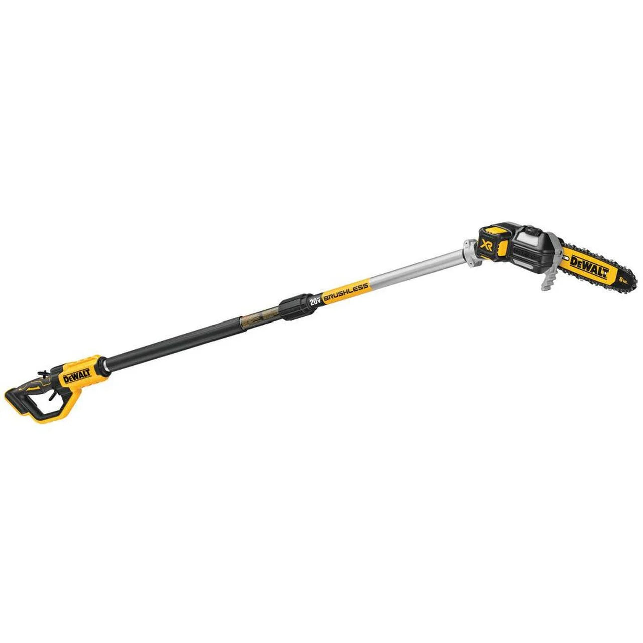 Élagueuse sur perche sans fil 20V avec moteur sans balais et guide-chaîne 20 cm
