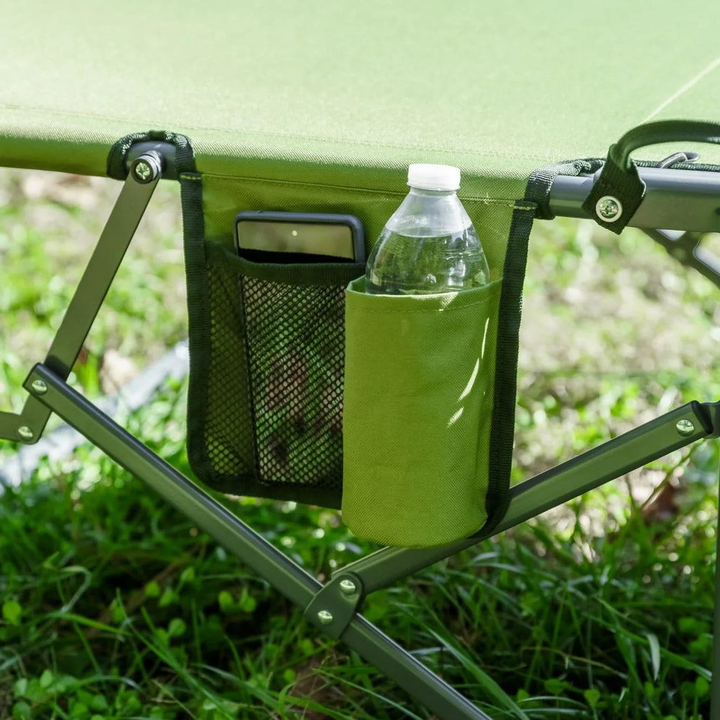 Ozark Trail Adult Quick Fold Speedy Camp Cot, Green, 79"x 33" x 16"