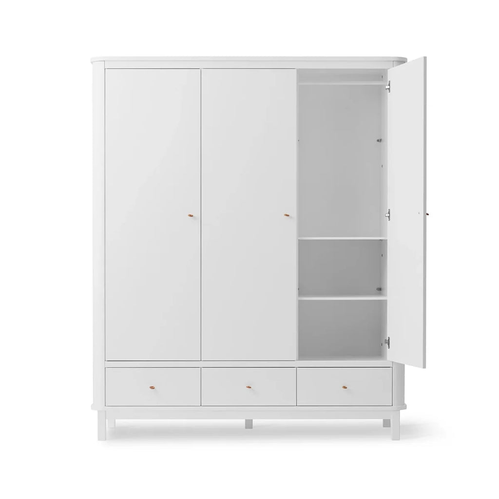 Armoire enfant avec penderie, tiroirs et étagères modulables