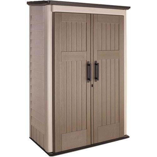 Outdoor Storage Shed, 52 Cu.Ft., Weather-Resistant, Lockable Doors