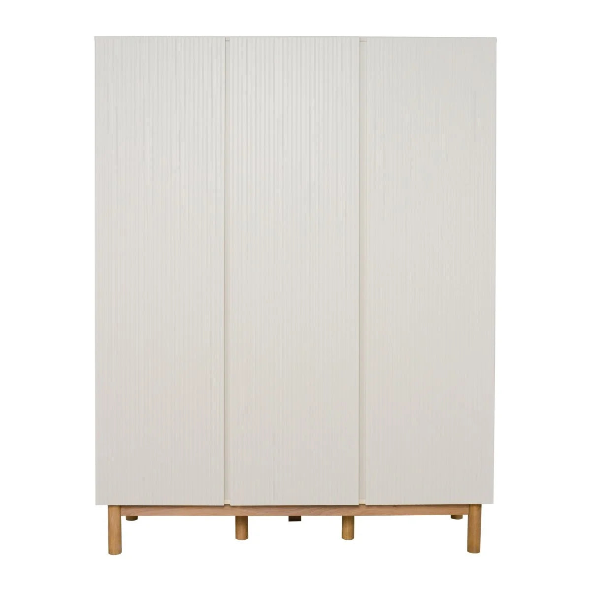 Grande armoire enfant argile 3 portes avec étagères et penderies