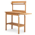 SgoodS 51.2 in x 45.3 in x 17.9 inGarden Potting Bench Table Outdoor Work bench Station