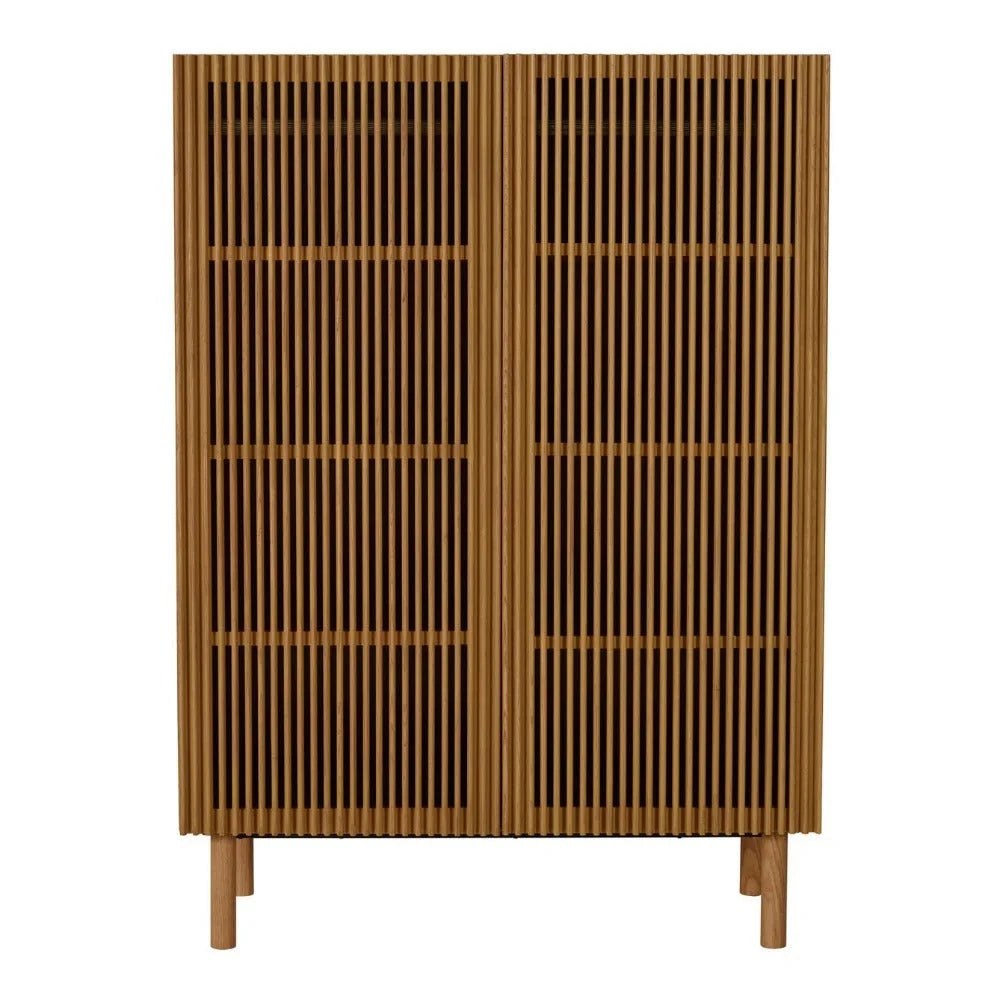 Petite armoire enfant chêne naturel avec penderies et étagères amovibles