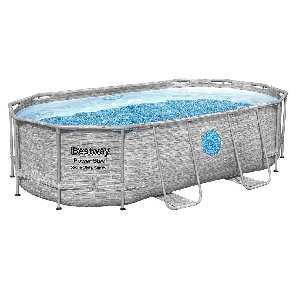 Bestway Power Steel Swim Vista 14' x 8'2" x 39.5" Above Ground Pool Set