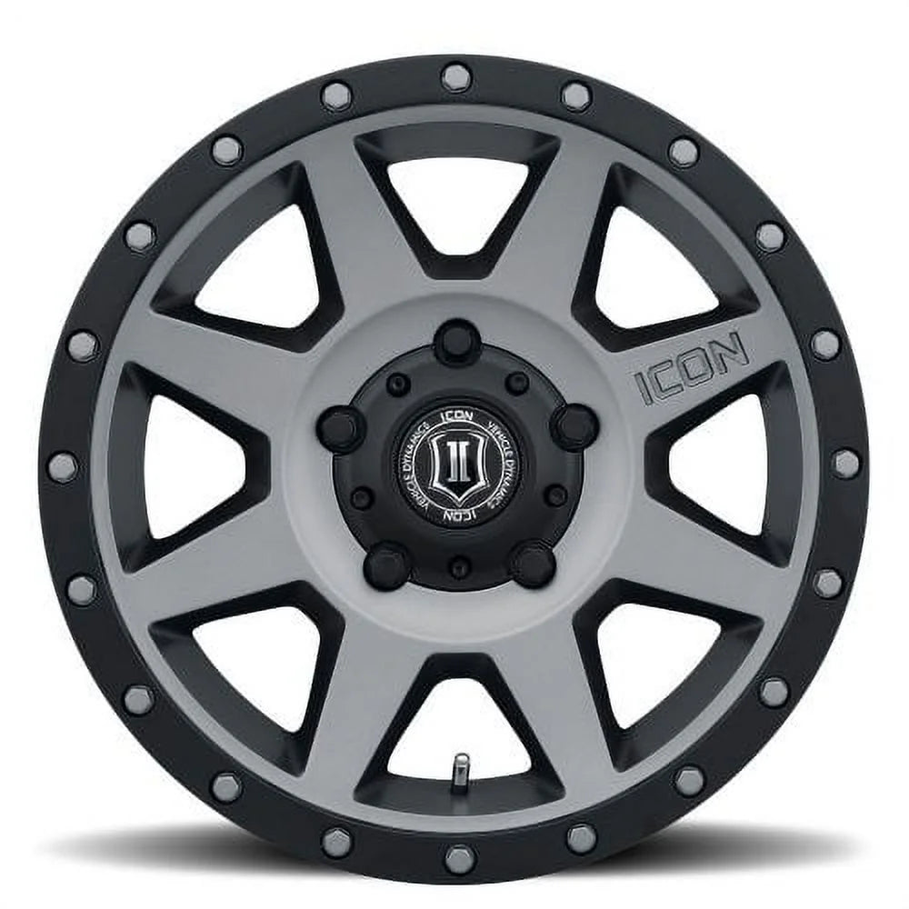 ICON Alloys Rebound, Titanium, 17 x 8.5 / 6 x 135, 6mm Offset, 5" BS