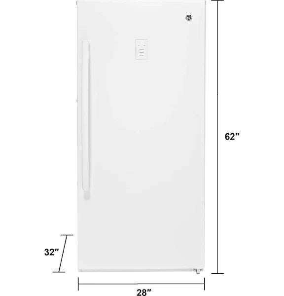 14.1 Cu. Ft. Frost Free Upright Freezer - Energy Star Freezer with LED Light and Electronic Temperature Control