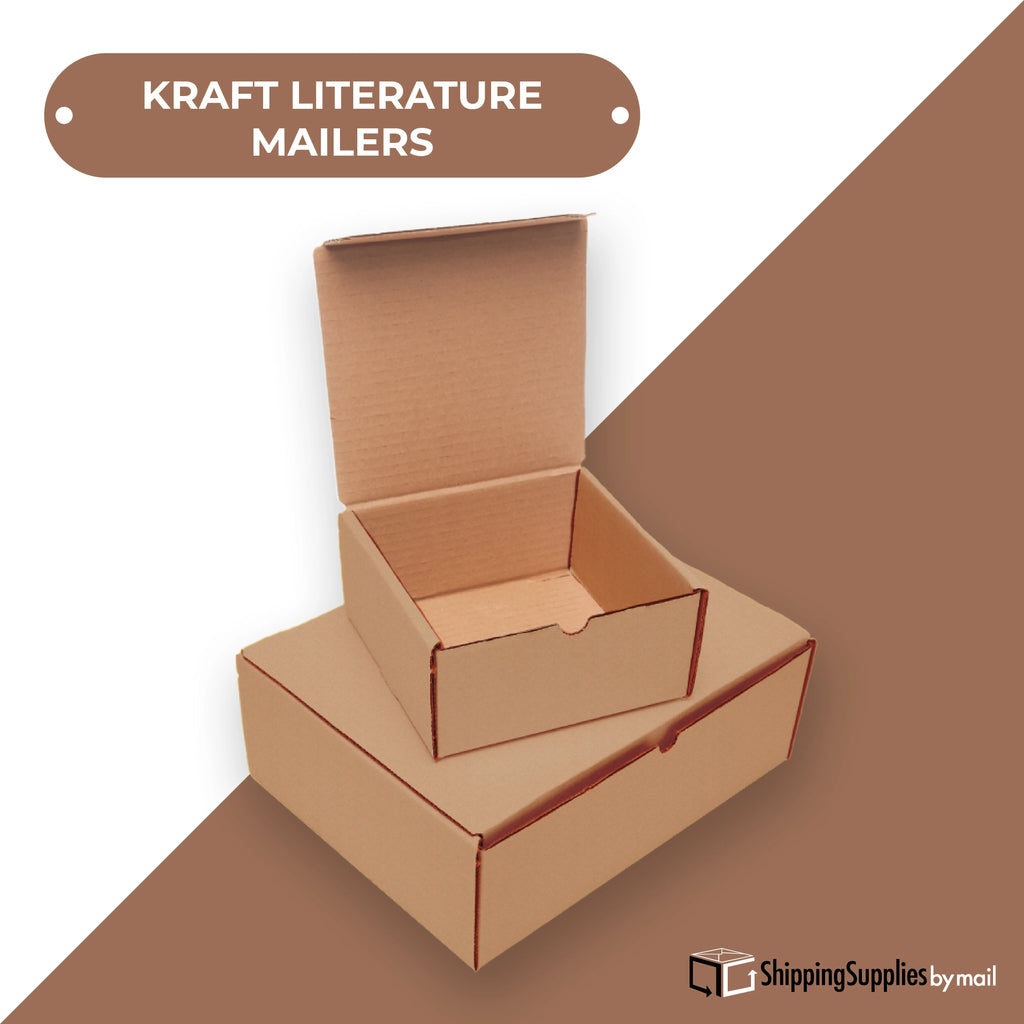 SSBM 13" x 13" x 2" ECT-32B Kraft Literature Shipping Mailers 50/Case