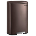 13-Gallon Stainless Steel Kitchen Trash Can with Soft Close Lid, Step Pedal and Removable Inner Bucket
