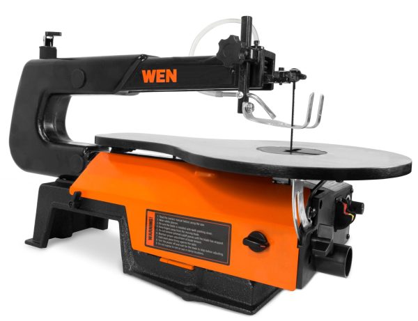 16-Inch Variable Speed Scroll Saw - 1.2 Amp Corded Wood Cutting Saw with Dust Blower & Blade Set