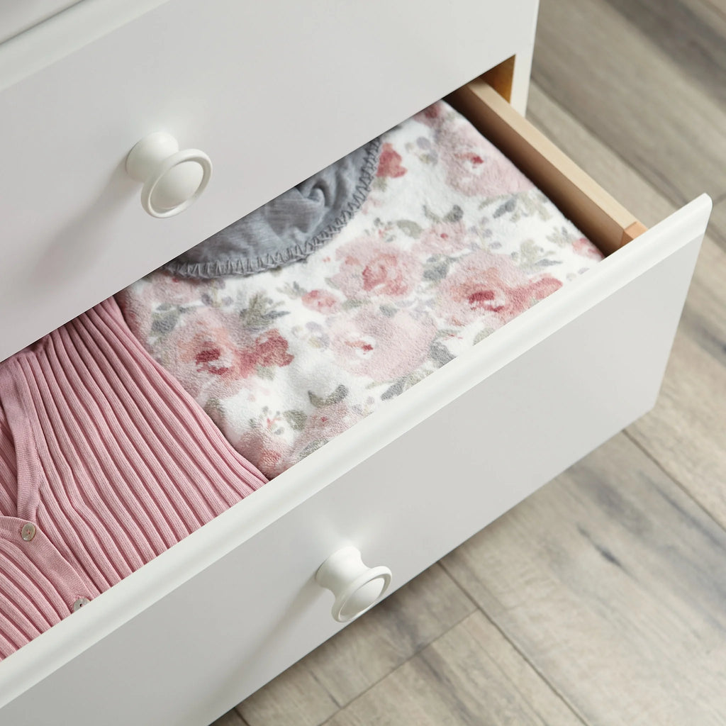 Mainstays Storybook Soft White Dresser, 49.13" L x 16.22" W x 30.24" H