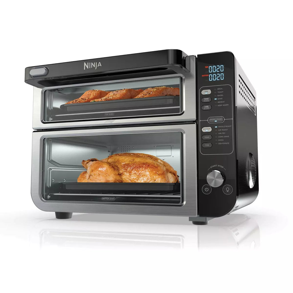 Ninja 12-in-1 Double Countertop Oven with FlexDoor, Convection, Air Fry, Smart Finish Technology