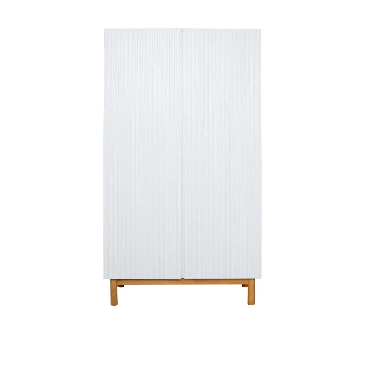 Armoire enfant blanche avec penderie et étagères