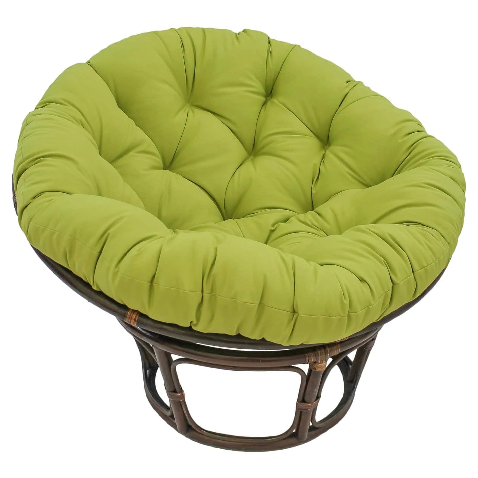 Blazing Needles Solid Twill Papasan Chair Cushion, 44" x 6" x 44", Berry Berry