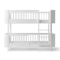 Mini+ Wood Lit superposé mi-haut enfant 68x162 cm évolutif