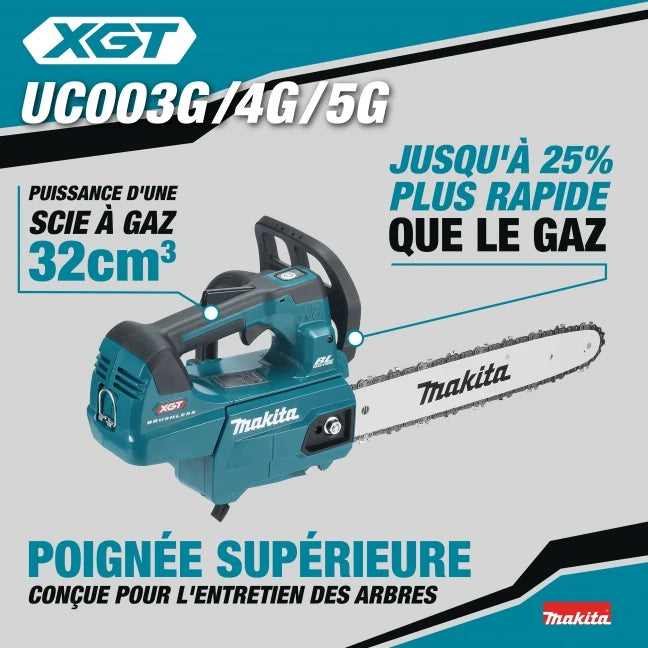 Tronçonneuse sans fil 40V avec moteur sans balais, guide-chaîne 35 cm et batterie incluse