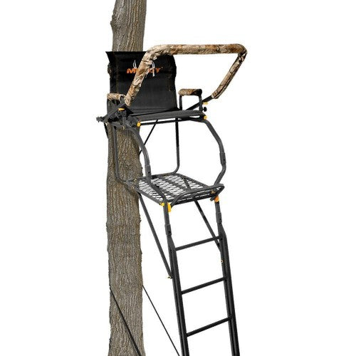 20 ft 1 Person Ladder Tree Stand with Safety Harness - 350 lb Capacity