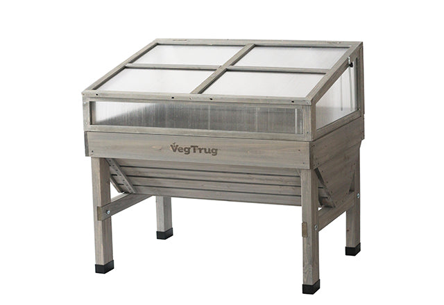 70 Inch Elevated Wooden Raised Garden Bed Planter Box - Outdoor Vegetable & Flower Gardening Bed