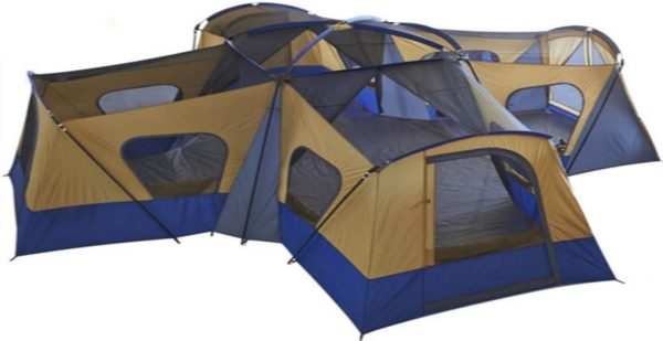 14 Person Family Cabin Tent - 4 Room Large Camping Tent with Freestanding Design for Outdoor Hiking & Camping