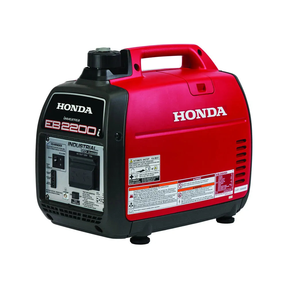 Honda EU2200i 2200 Watt Portable Inverter Generator with CO-Minder, Super Quiet Gas Generator