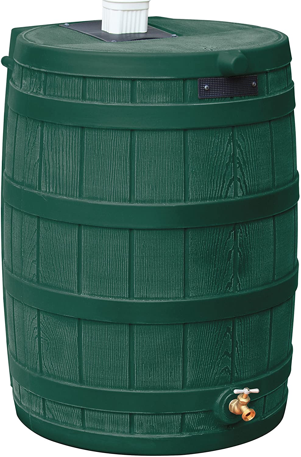 Good Ideas Rain Wizard 50 Gallon Rain Barrel - Plastic Outdoor Water Storage Collector