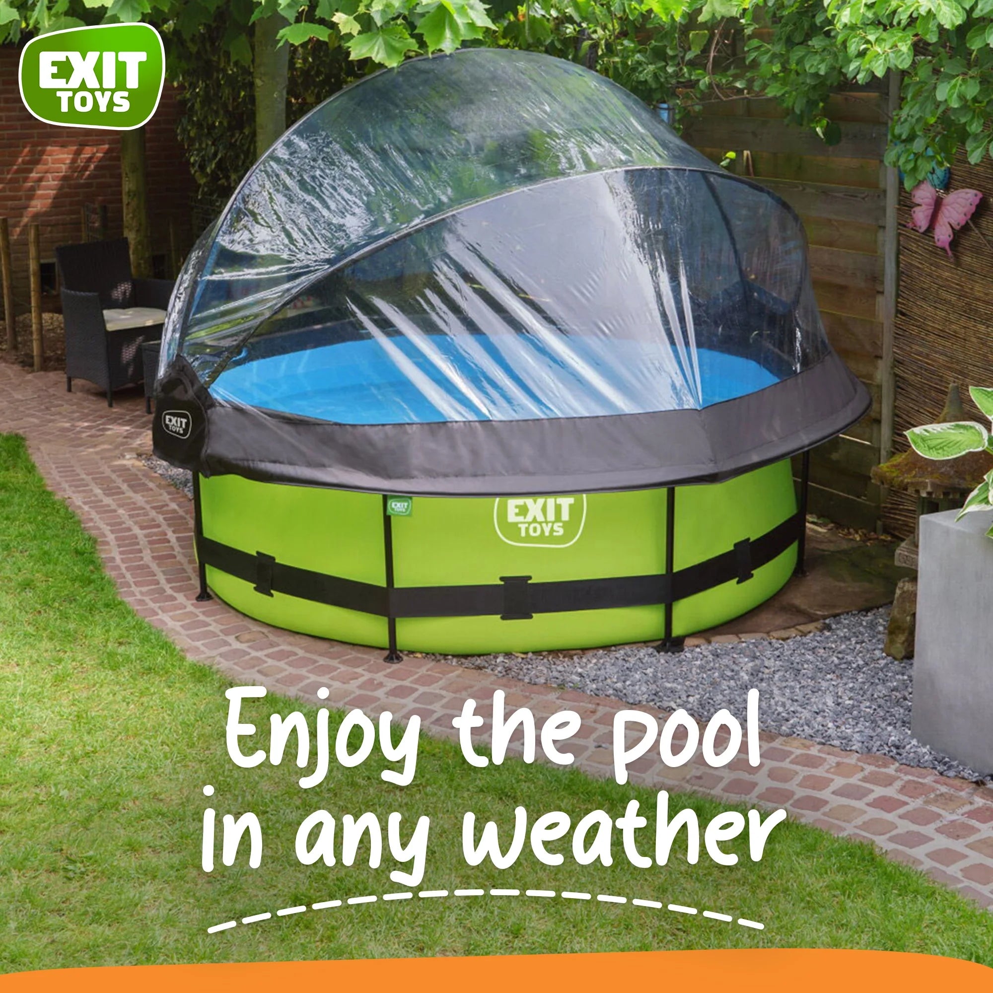 EXIT Toys UV Resistant Pool Covers, PVC Transparent, 104" x 104" x 55"