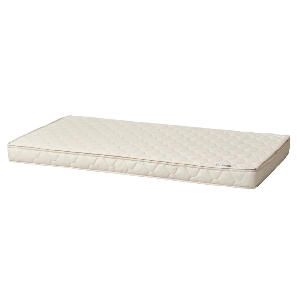 Lit superposé enfant mi-haut chêne 90x200 cm avec espace rangement