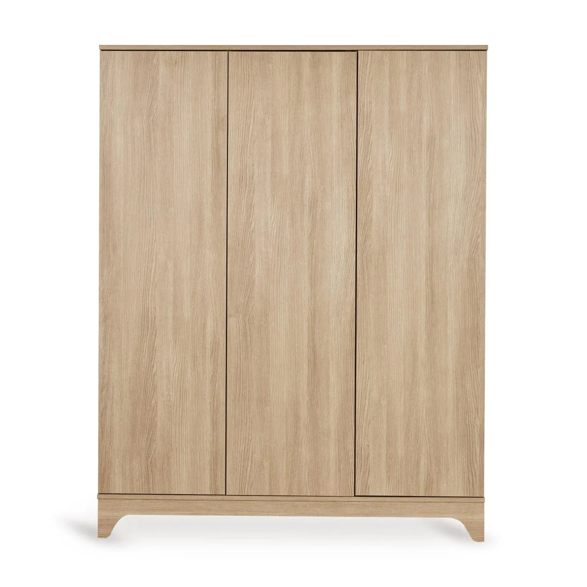 Grande armoire enfant Honey Ash 3 portes avec penderies et étagères réglables