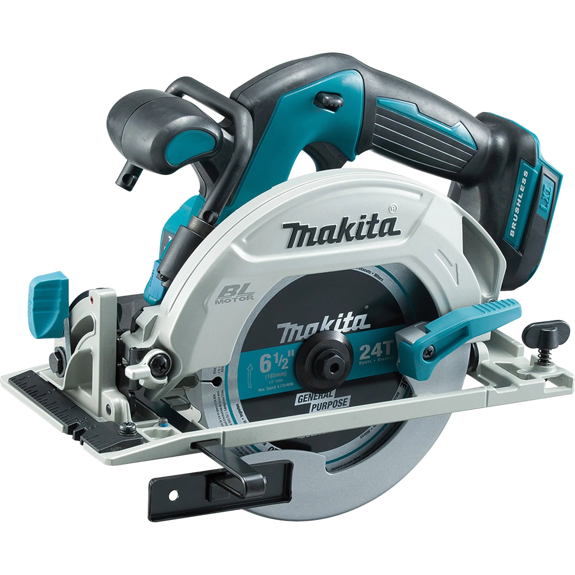 Scie circulaire sans fil 18V avec moteur sans balais et réglage automatique du couple