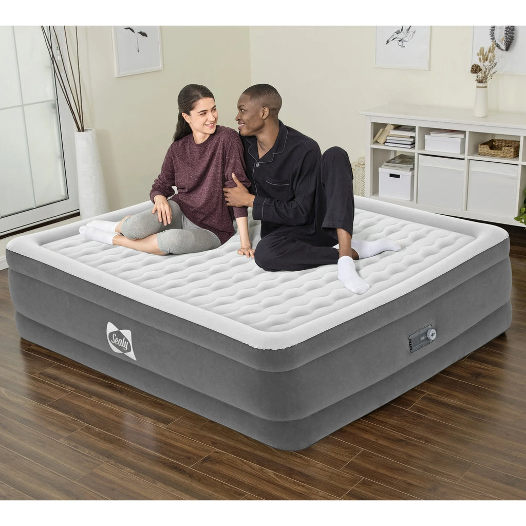 SEALY Tritech Air Mattress King Built-in AC Pump 80" x 76" x 22"