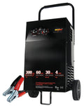 Manual Wheel Battery Charger and Engine Starter, 6V/12V, 300 Amp Jump Start, 60 Amp Fast Charge