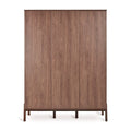 Grande armoire enfant châtaignier 3 portes avec rangement modulable